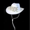 Bachelorette Party Cowgirl Cap Elegant Bride Letter Hat Bridal Party Cowboy Hat