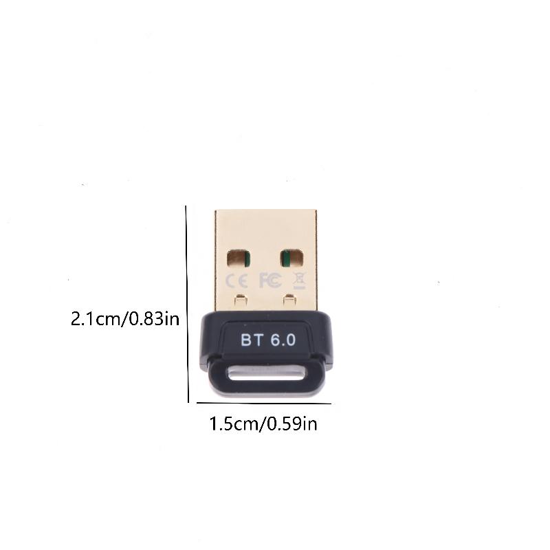 Usb 6.0 Bluetooth Adapter 5.4 Dongle Receiver For Pc Bluetooth Receiver Speaker Mouse Keyboard Audio Transmitter
