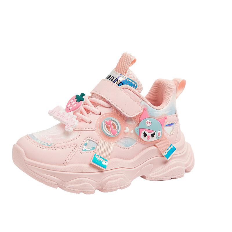 2026 New Autumn Girls' Dad-Style Sports Shoes for Medium and Large Children