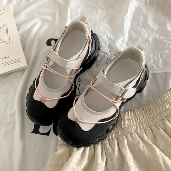 Women's Shoes Platform Female Footwear Shallow Mouth All-Match White Sneakers 2025 New Dress Casual Summer Rome