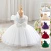 Robe de Princesse à Sequins pour Fille avec Nœud et Bretelle Unique - Jupe en Tulle Bouffante pour Premier Anniversaire