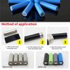 100-500PCS 18650 PVC Heat Shrink Tube Lithium Battery Dedicated Pre-cut Insulated Wrapping Sleeving Shrinkable Heat Sink Tube