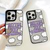 Mirror Phone Case for iPhone 15 11 13 14 for 15 16 Pro Max 12 13 16 Pro Cloud Flower and Animal Cute Style Phone Case