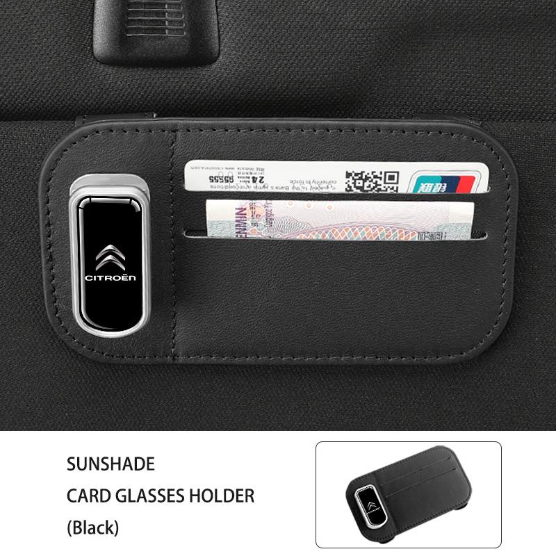 

Multifunctional Car Sun Visor Organizer Card Glasses Holder For Citroen C4 C3 C5 C1 C2 C6 VTS C4L DS3 DS4 DS5 Grand Berlingo