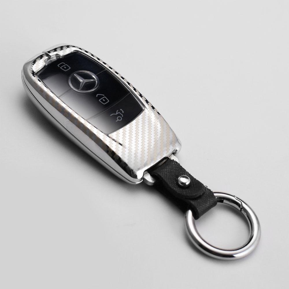 

Zinc Alloy Car Key Case Cover Shell For Mercedes Benz AMG A C E S G Class GLC CLE CLA GLB GLS W177 W205 W213 W222 X167 срібний