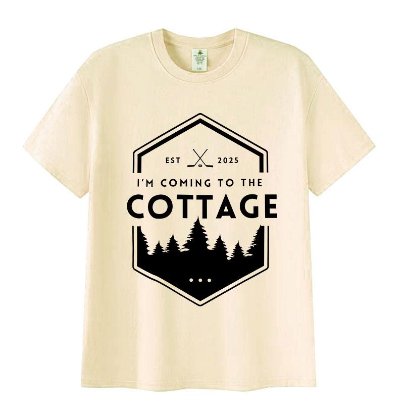 Heated Rivalry Cottage Print T-shirt Heren Dames Casual Mode Korte Mouw T-shirts Tops puur Katoen Hoge Kwaliteit T-shirt