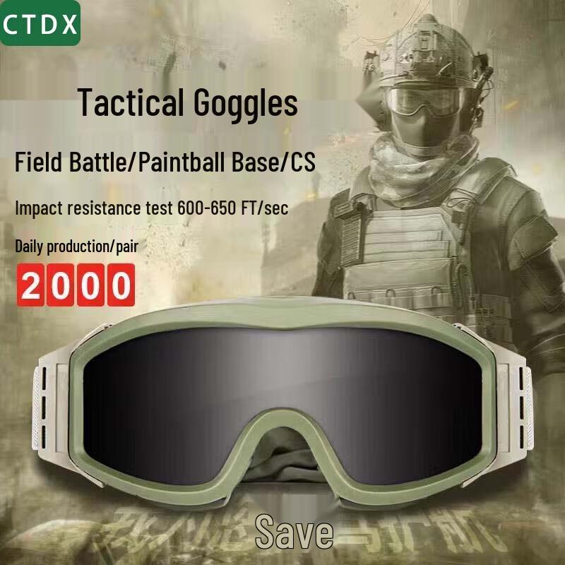 CTDX RK3 Windproof Helmet Goggles with 3 Lenses
