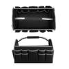 Open Top Tool Tote Large Capacity Tool Organizer Adjustable Shoulder Strap Anti-slip Rubber Pad Foam-padded Handle