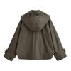 Damen Mode Kapuzenmantel Windjacke Lässig Europäisch & Amerikanisch