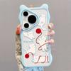 Applicable to Huawei pura70 mobile phone case, advanced sense cartoon Huawei p60pro mobile phone case design sense, cute kitten