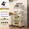 Movable Multi-layer Kitchen Storage Rack for Toys, Snacks, Fruits & Vegetables - Floor-standing and Multi-functional Shelf.