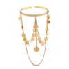 Pearl Tassel Arm Chain Adjustable Open Cuff Bracelet Armlet Armband Upper Arm Bangles  Party