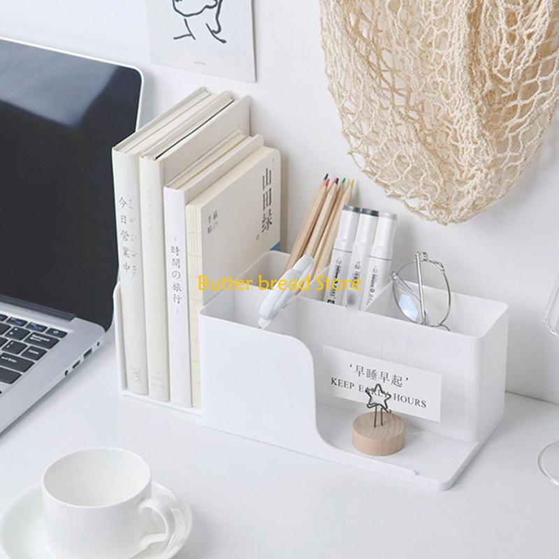 W89C Ausziehbarer Schreibtisch-Schreibwaren-Buch-Stifthalter Ständer Kosmetik-Make-up-Werkzeuge Etui