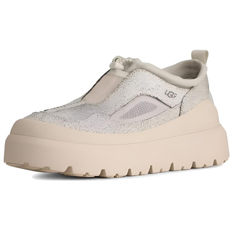UGG Heritage Utility Axoid Crackle Versatile Fashion Low-Top Casual Shoes Unisex sneaker Light-Gray 1177770-JSM