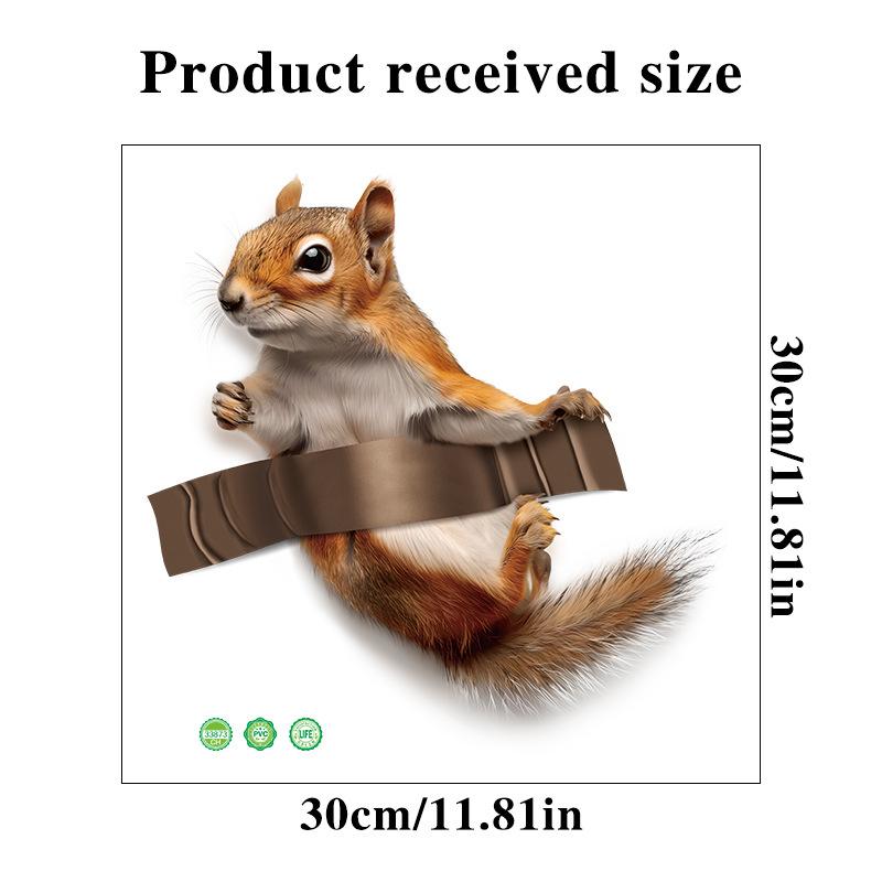 

Наклейка на стену с белкой, плитка для унитаза, резервуар для воды, наклейки на крышку унитаза, отремонтированное украшение, самоклеящаяся наклейка 30x30cm разноцветный