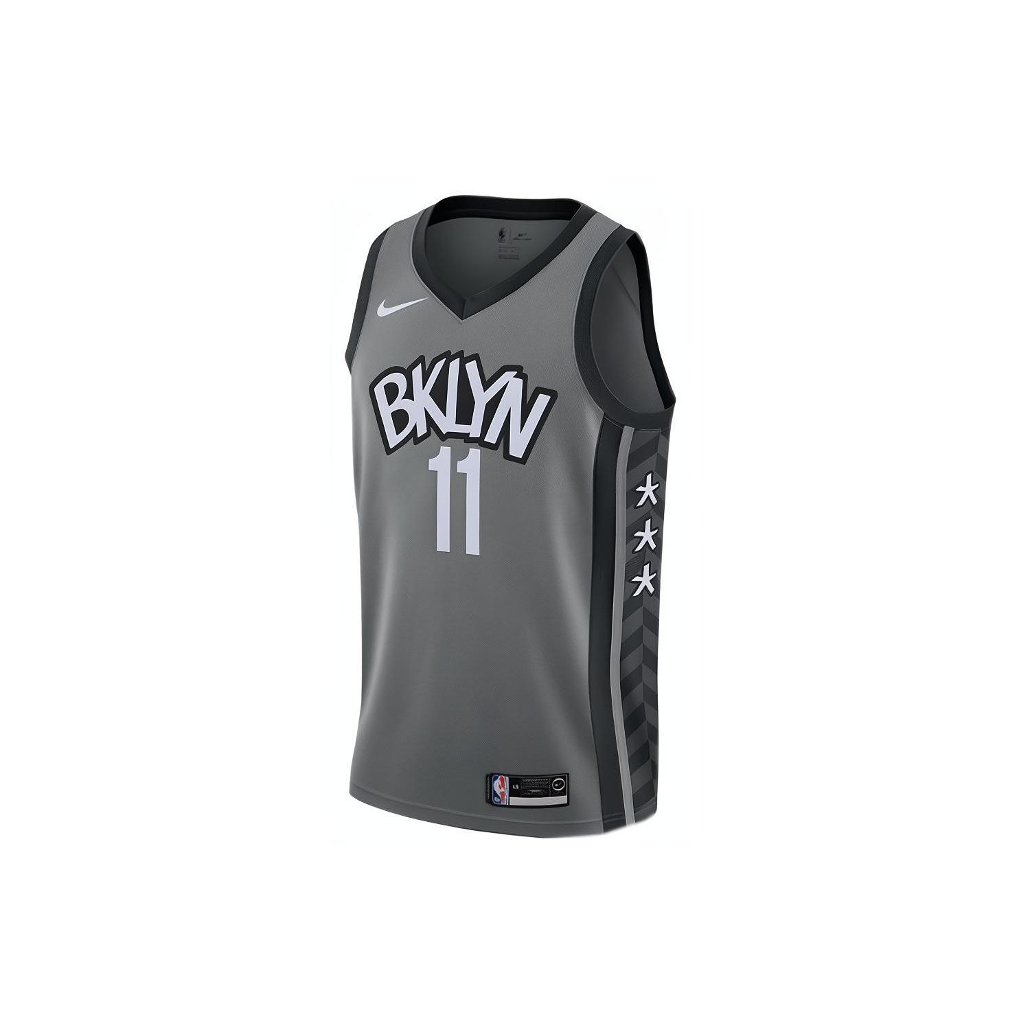 

Джерси Nike NBA Statement Edition Swingman, сезон 2019–2020 гг., дышащая, быстросохнущая, Brooklyn Nets, Kyrie Irving #11, мужская майка серого цвета AT9792-004 XXXL
