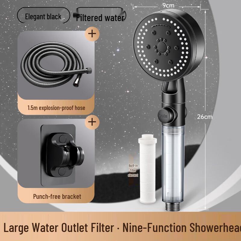 MDNG 9-Mode Deoxygenation Filter Shower Head