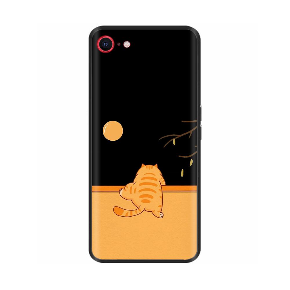For iPhone SE 2020 Phone Case Funny Camera Protection Soft Liquid Silicone Back Cover for iPhone SE 2016 5 5S Cover for iPhoneSE