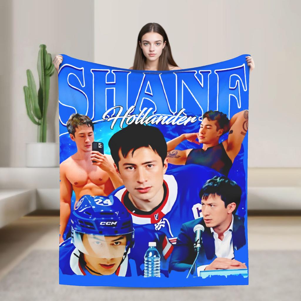 Heated Rivalry Banana Blankets Shane and Ilya Wool Awesome Soft Throw Blankets for Home Restaurant Autumn/Winter