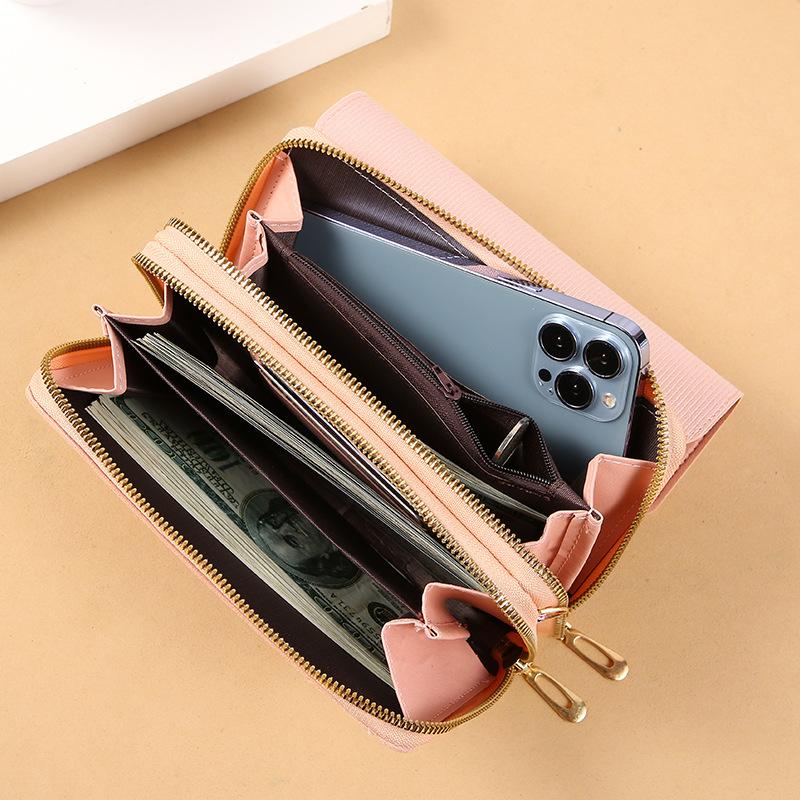New Women's Wallet Korean Edition Multi Functional Shoulder Bag Medium and Long Handbag Zero Wallet