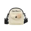 Korean Version Canvas Bag, Female Messenger Bag, Small Bag, Cute Student Backpack 2025 New Trendy Student Harajuku Shoulder Bag