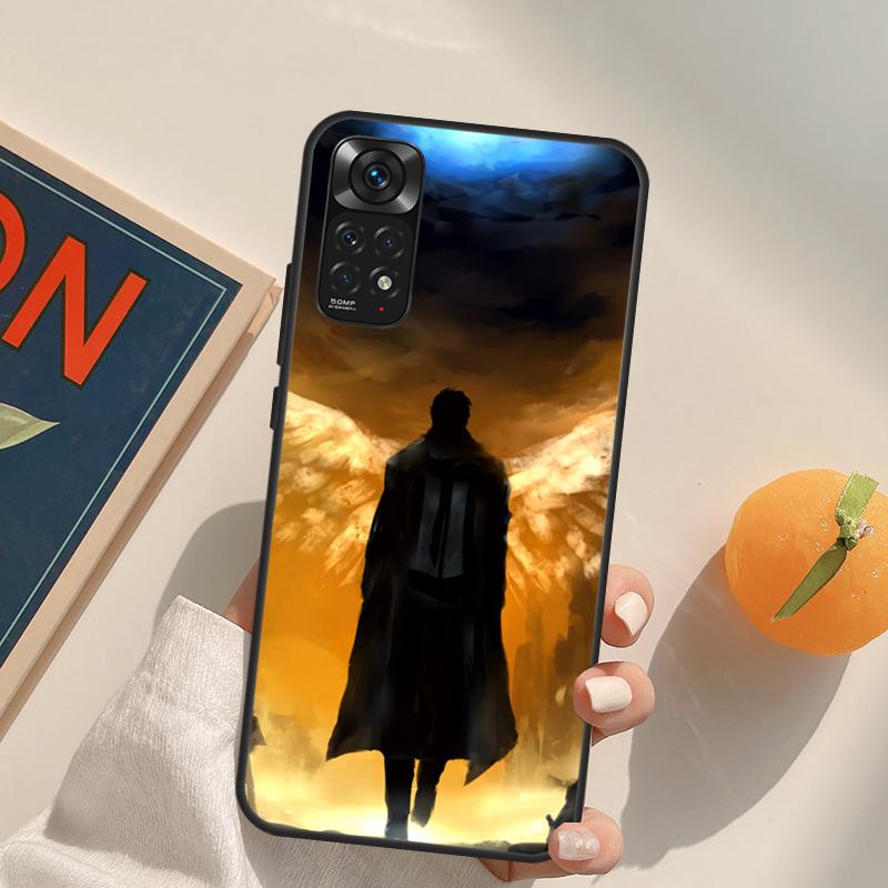Supernatural Castiel Angel Case For Xiaomi Redmi Note 10 11 8 9 12 Pro Redmi Note 12S 11S 10S 9S 9C 10C 10A 12C Coque
