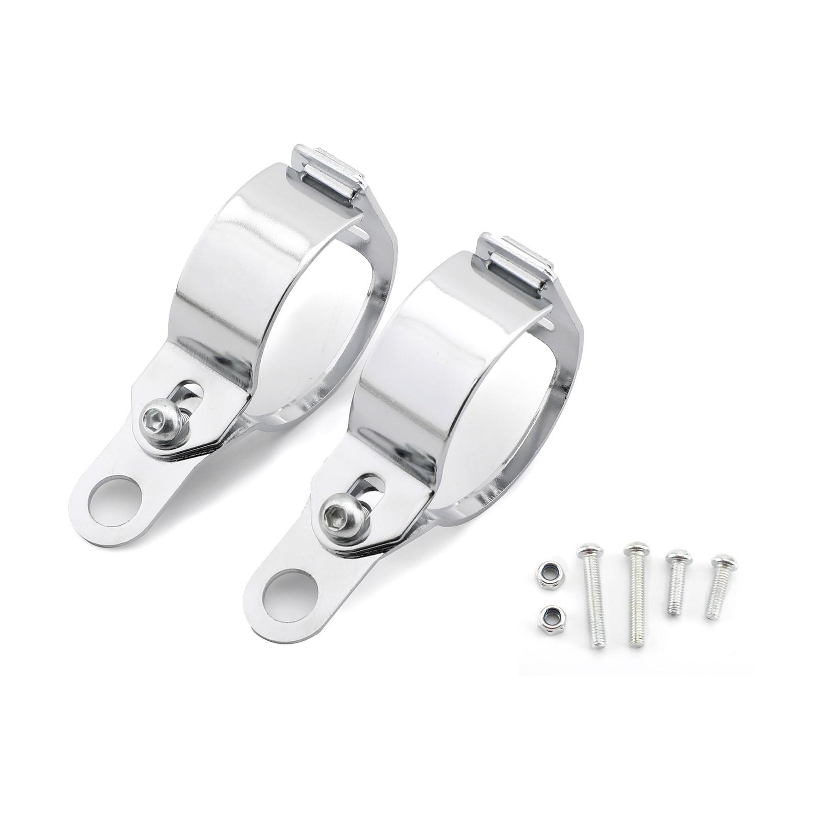 

Front Turn Signal Light Bracket Holder Fork Bar Mount Clamp Holder 41-51mm Chrome