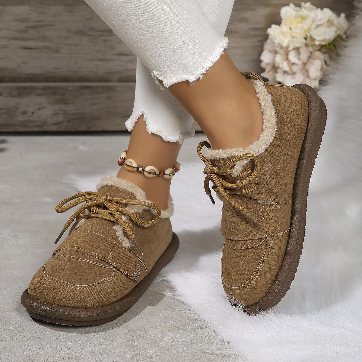 Winter 2026 New Women s Snow Boots Pregnant Women Warm Cotton Shoes Botas Mujer Woman Cowboy Boots Bottes Femmes Boots Suede 35 верблюд 2690₽