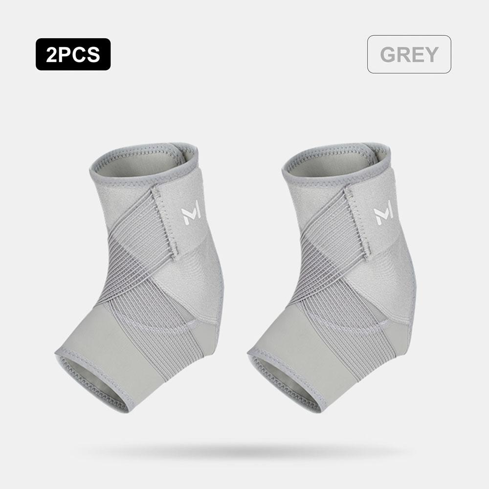 2PCS Adjustable Compression Ankle Brace with Straps for Plantar Fasciitis, Sprained Ankle, Achilles Tendonitis, Unisex