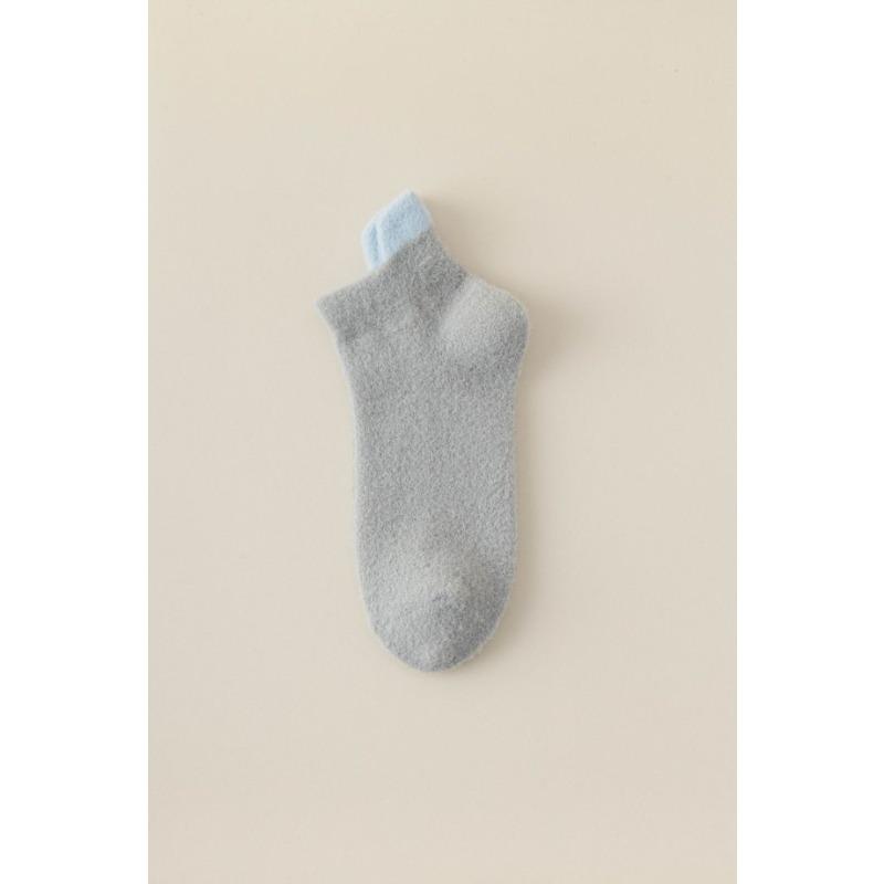 Women's Autumn and Winter Fleece, Australian Fleece, Casual, Versatile, Color-matching, Non-fading, Boat Socks, Floor Socks