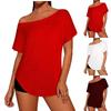 Women's Relaxed-Fit Casual Asymmetrical Off-the-Shoulder Top