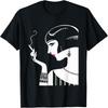 Noir Vintage Art, Woman Smoking Cigarette Poster T-Shirt T-Shirt