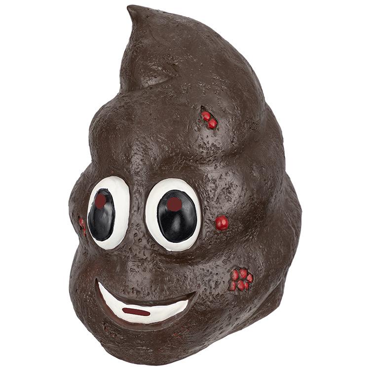 

Funny Poop Mask Cosplay Cartoon Latex Helmet Masks Halloween Bar Carnival Dress Up Party Costume Props