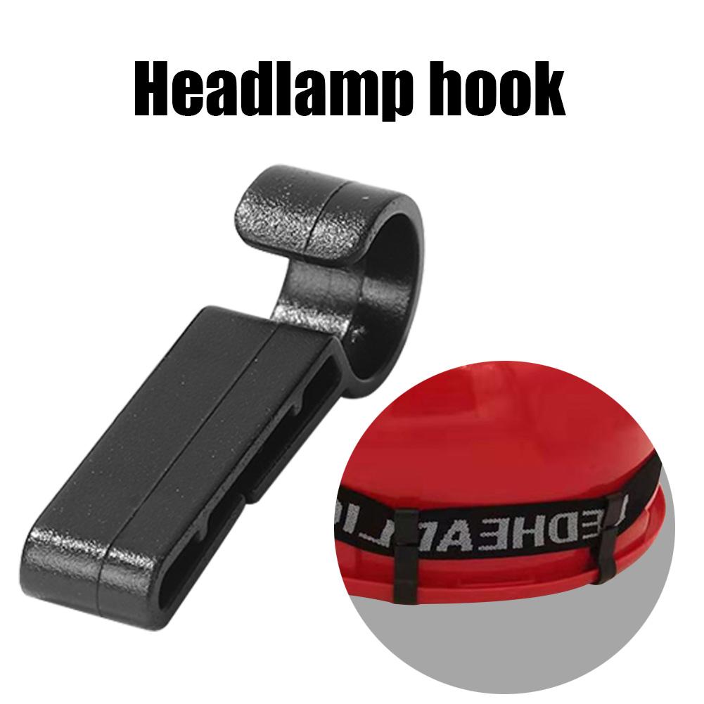 10pcs/Set Helmet Headlight Helmet Clips Easy Headlamp Hard Hat Safety Cap Hook Plastic Headlamp Mount Hooks