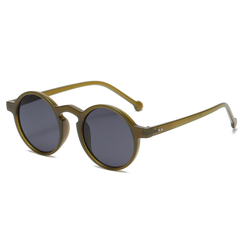 1Pcs Vintage Round Sunglasses Women Men 2023 Luxury Brand Oversized Eyewear Classic Small Frame Party Sun Glasses Eyewear
