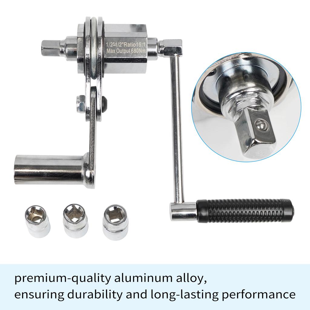 Torque Multiplier Wrench Sets with 17mm19mm21mm Sockets Aluminum Alloy Heavy Duty Torque