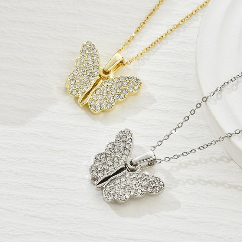 Trendy Animal Inspired Butterfly Pendant Necklace For Stylish Women In 2023