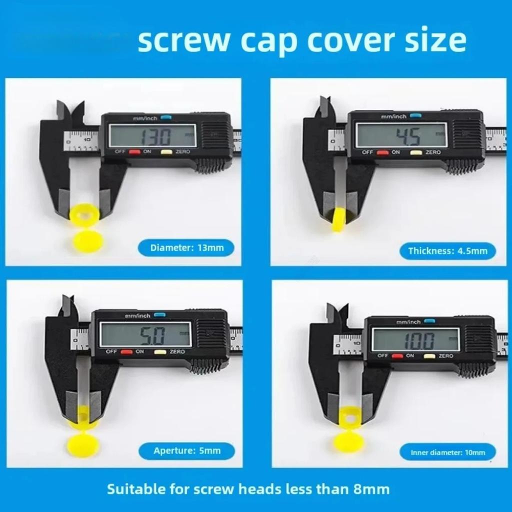 Metal Screw Decorative Caps–Zinc Alloy Bolt Covers for Automotive&Furniture,Rust-Resistant Trim Caps to Conceal Unsightly Screws