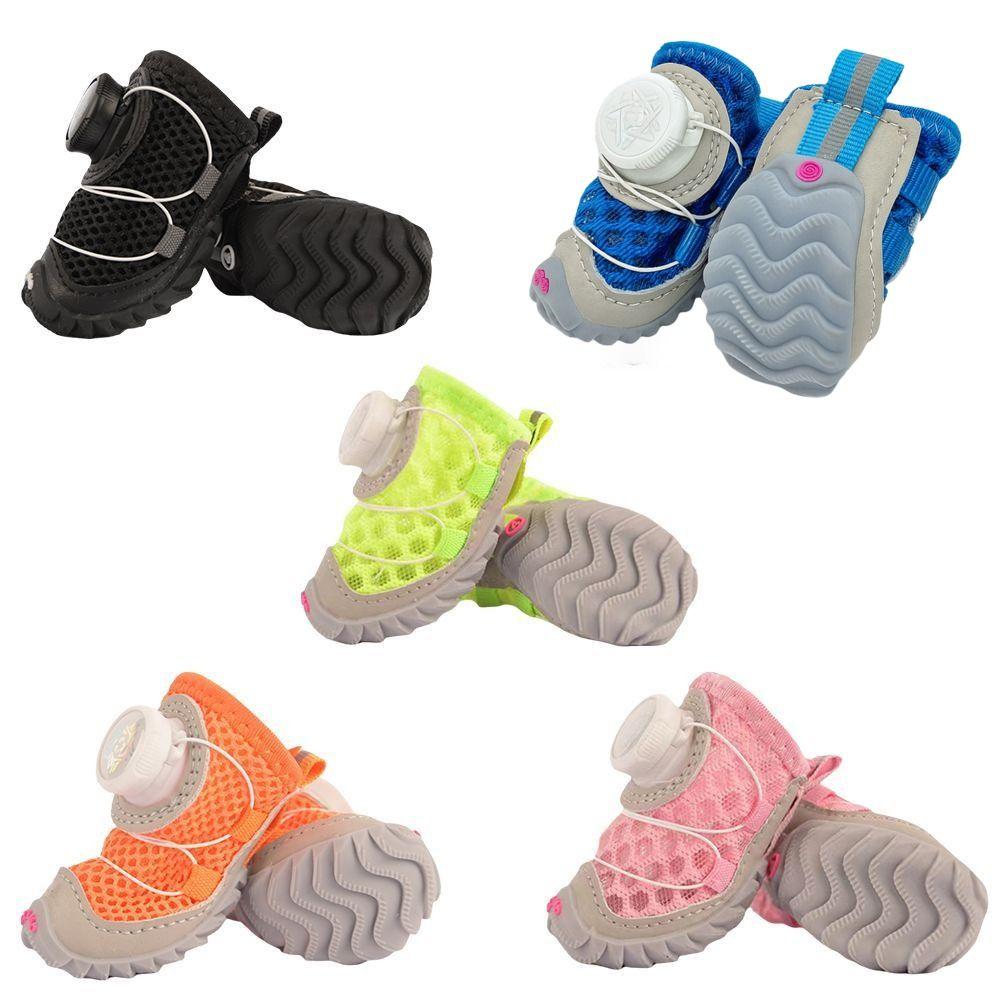 4pcs/set Breathable Pet Boots Adjustable Dog Footwear Protecting Dog Sneakers  Small Dogs