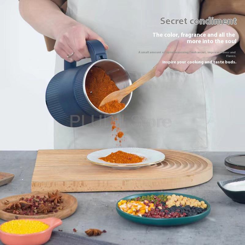 300W Mini Portable Electric Grinder Small Household Grinder Mini Size Home Appliance For Kitchen Coffee Beans Nuts Powder Maker