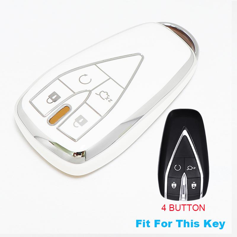 Tpu 4 Buttons Car Key Case Keychain Anti-Scratch Keyless Cover For Changan Cs35 Plus Unit Unik Oshan X7 X5 Cs75 Plus Cs55 Plus