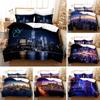 New York City Night View Bedding Set Queen King Size Soft Comforter Duvet Cover Pillowcase Home Textile