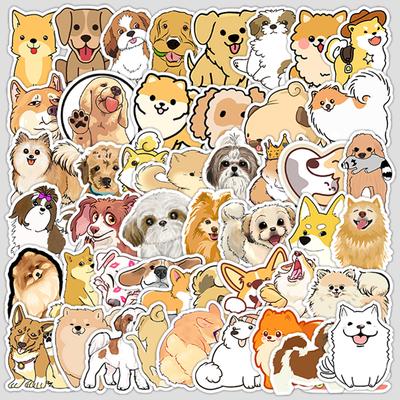 50 Niedliche Cartoon Hund Laptop Koffer Skateboard Wasserbecher Auto Doodle Dekorationsaufkleber