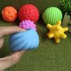6pcs Baby Soft Massage Sensory Development Puzzle Ball Sound Toys For Infants