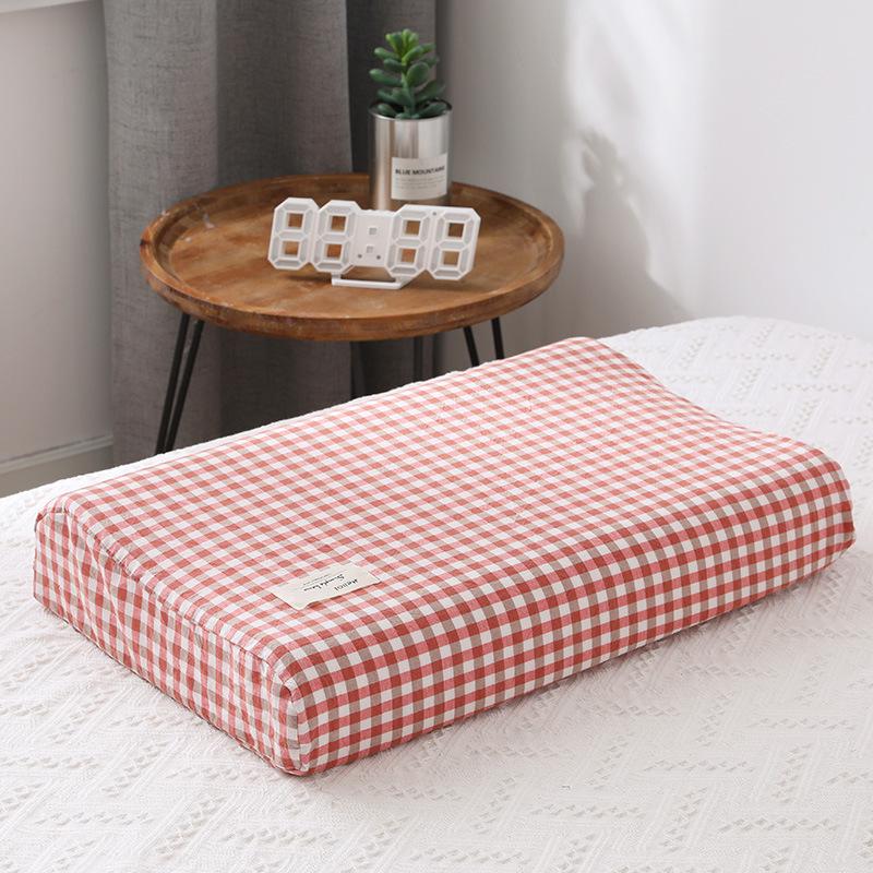 Latex Memory Pillow with Cotton Pillowcase for Children, 50x30cm, Washable, Four Seasons Use, Pillowcase 60x40cm.
