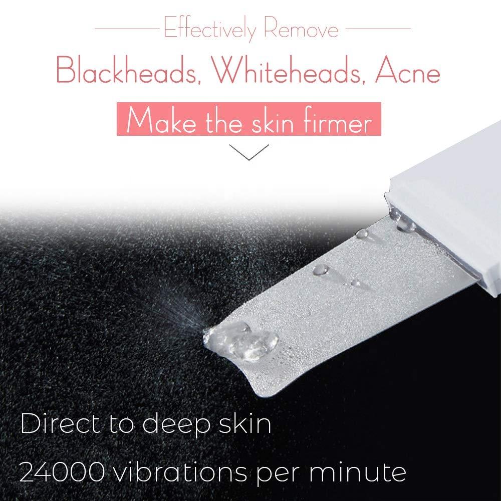 Professional Ultrasonic Skin Scrubber Face Spatula Ultra Sonic Massager Deep Skin Cleaner Wireless Ultrasound Scrubber Machine