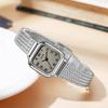 Simple Small Sugar Cube Women'S Watch, High-End Wheat Ear Belt, Medieval Watch Women'S Waterproof Stainless Steel Quartz Watch