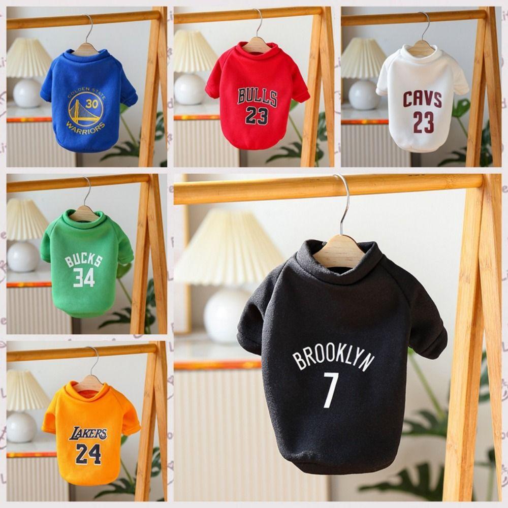 

Polyester Puppy Sport Pullover Warm Pet Sport Shirt Dogs Jersey Dog Basketball Costume Autumn