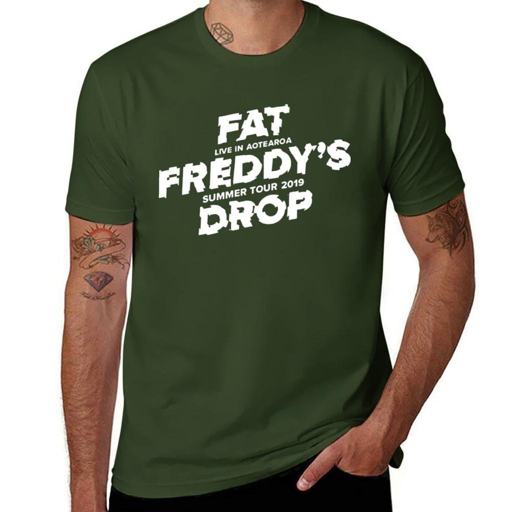Fat Freddy&x27;s Drop Aotearoa Summer Tour 2019 Essential . T-Shirt Boys Animal Print Quick-drying Plain White T Shirts Men