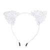 Flickor Barn Söta Svarta Kattöron Huvudbonad Fest Spets Hår Huvudband Hårband